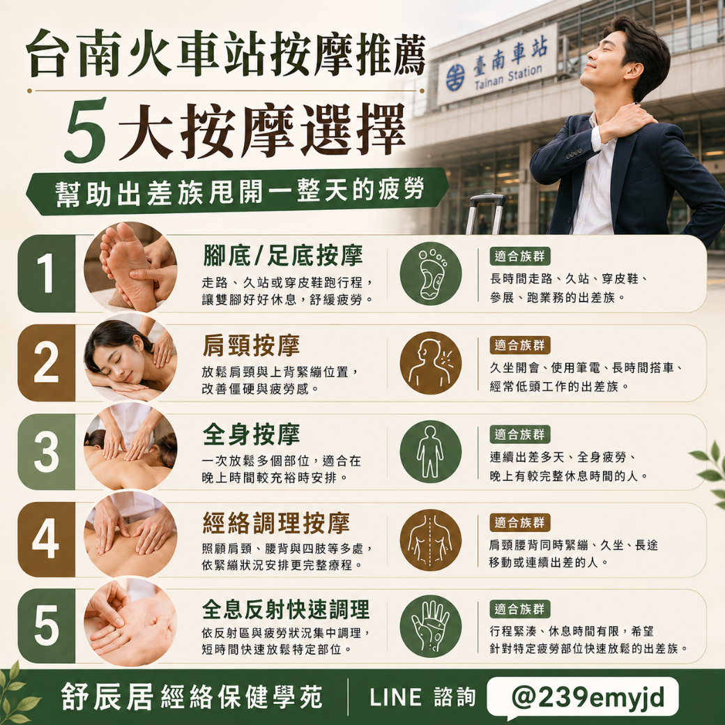 台南火車站按摩推薦 台南火車站按摩選擇